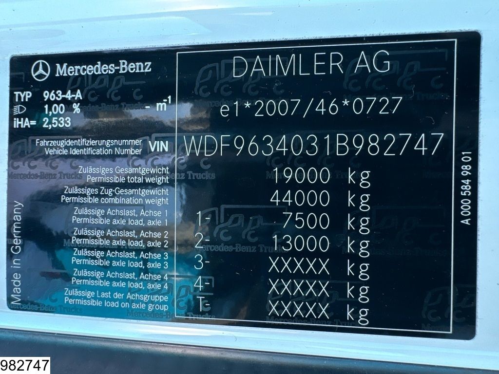 Mercedes Actros 1845 EURO 6, Retarder