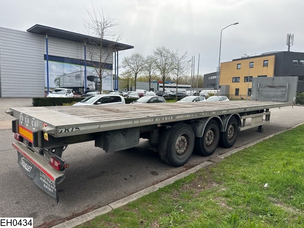 Trouillet open laadbak Lift axle