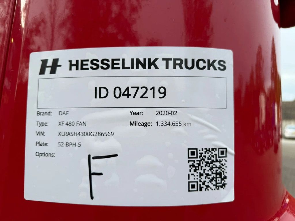 DAF XF 480 SSC Super Space Retarder NL Truck