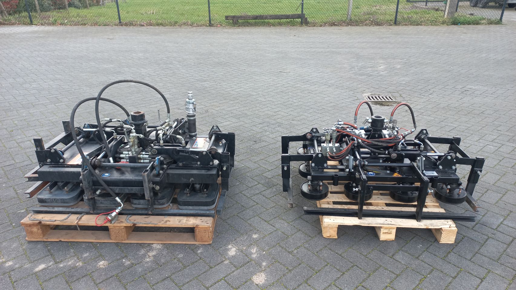 Vacuum nappen met hydraulische rotator