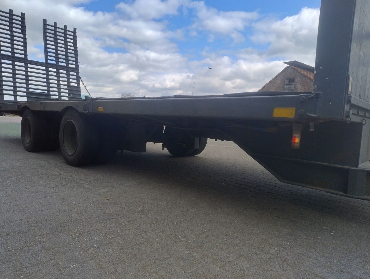 Oprijdkar machinetransporter dieplader wipkar