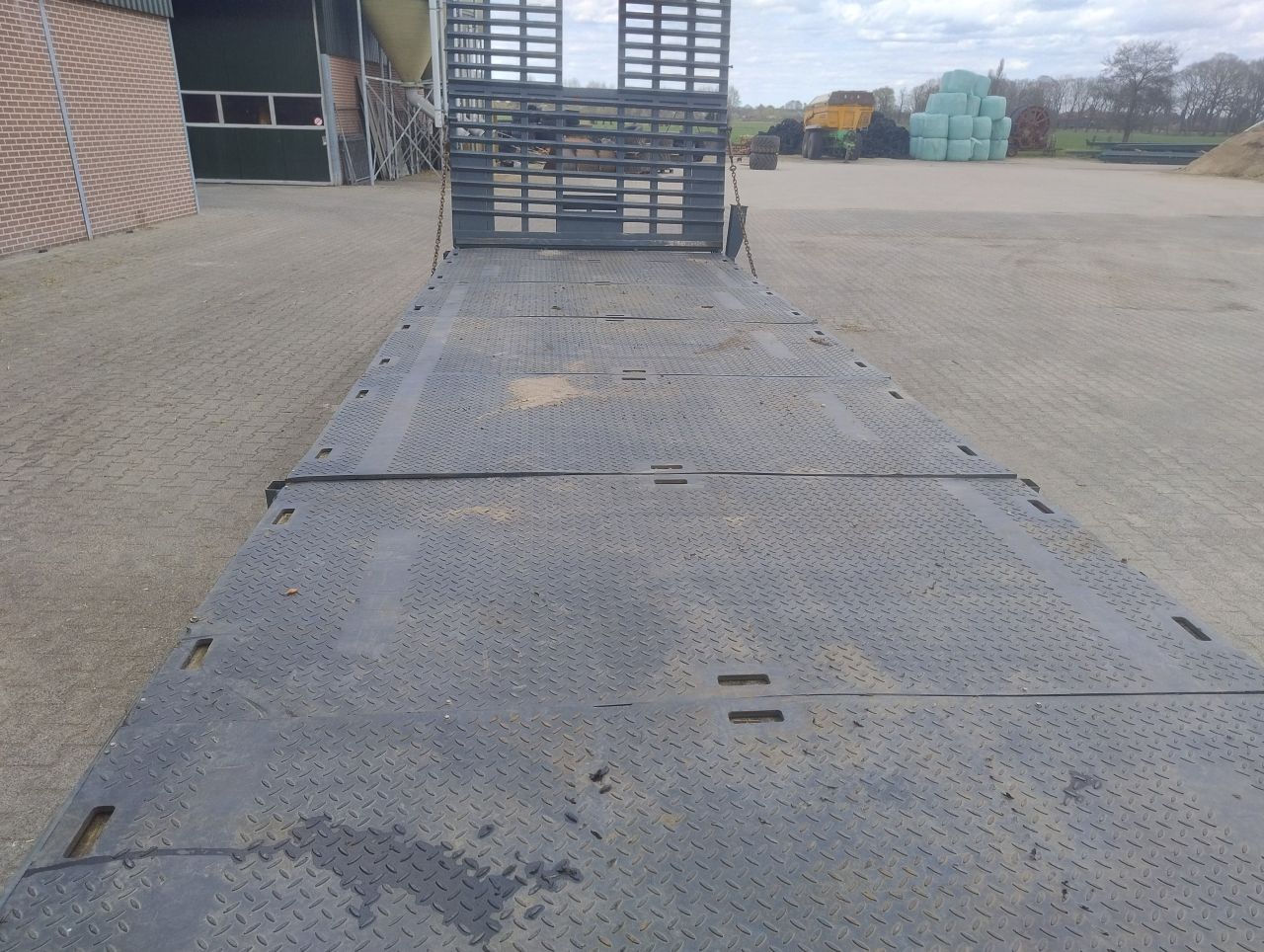 Oprijdkar machinetransporter dieplader wipkar