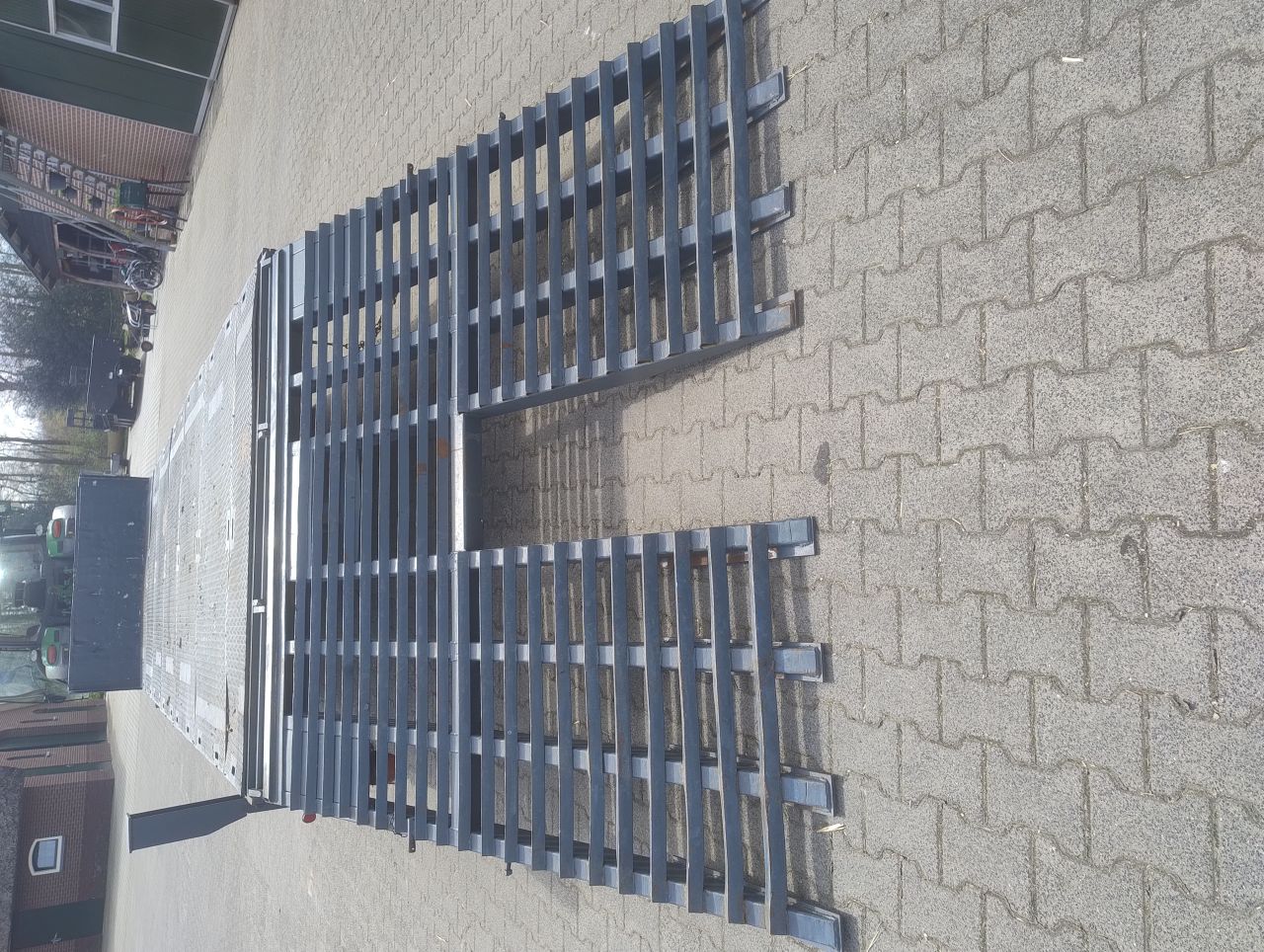 Oprijdkar machinetransporter dieplader wipkar