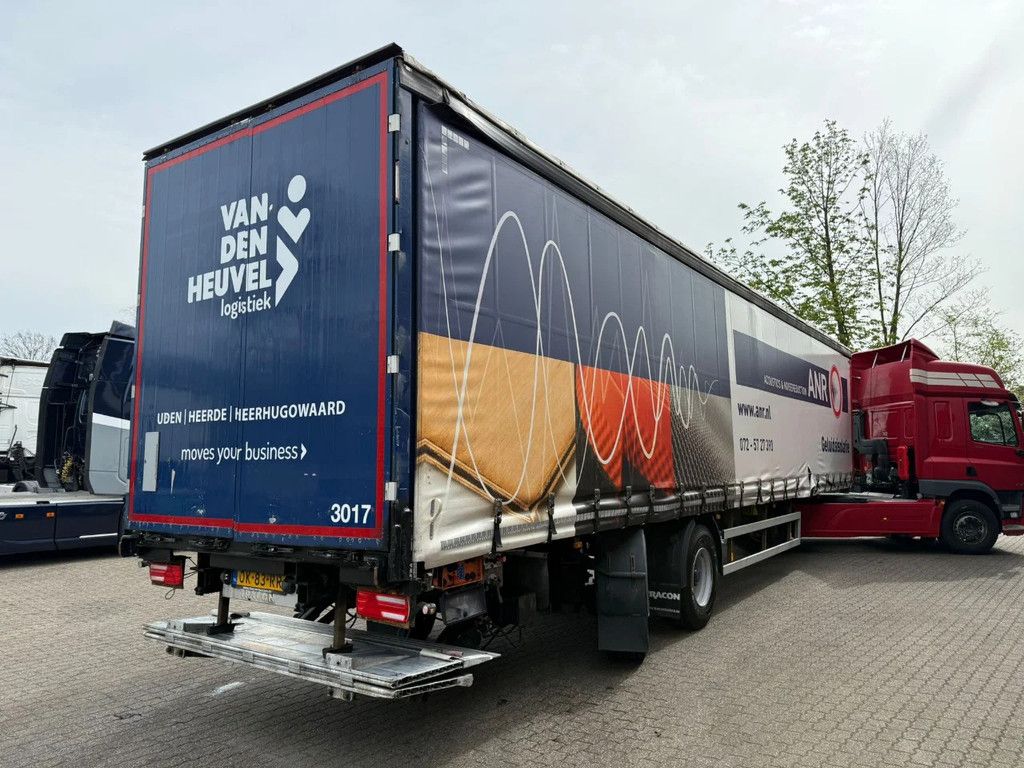 Tracon TO 2 Stuuras Zepro 2000KG LBW Schuifdak 270H gegalvaniseerd NL Trailer