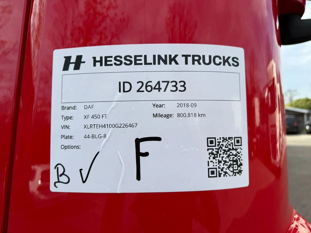 DAF XF 450 4X2 Space Cab Standairco NL Truck APK 07-2026