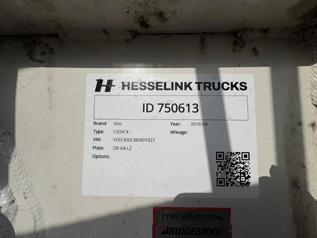 Stas S300CX 58m3 Alcoa Klep/deuren APK/TUV 09-2026