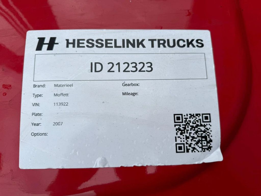 Moffett M4 3WEG M4 Kooiaap Let op! informatie ontbreekt