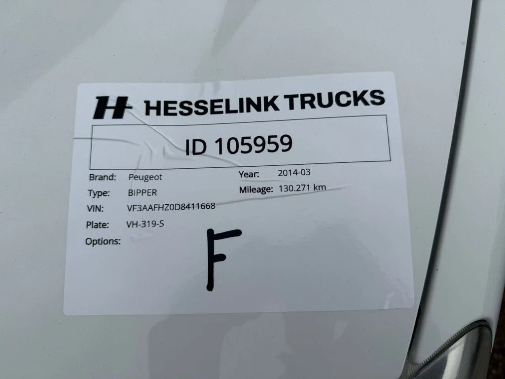 Peugeot Bipper Airco Zijdeur rechts 130.271KM