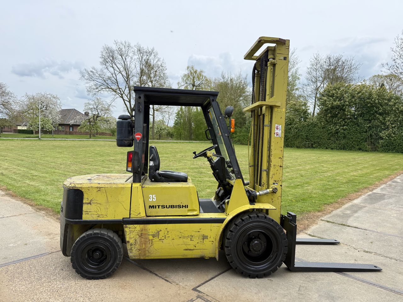 Mitsubishi 3,5 tonner diesel heftruck - 4 ventielen - automaat