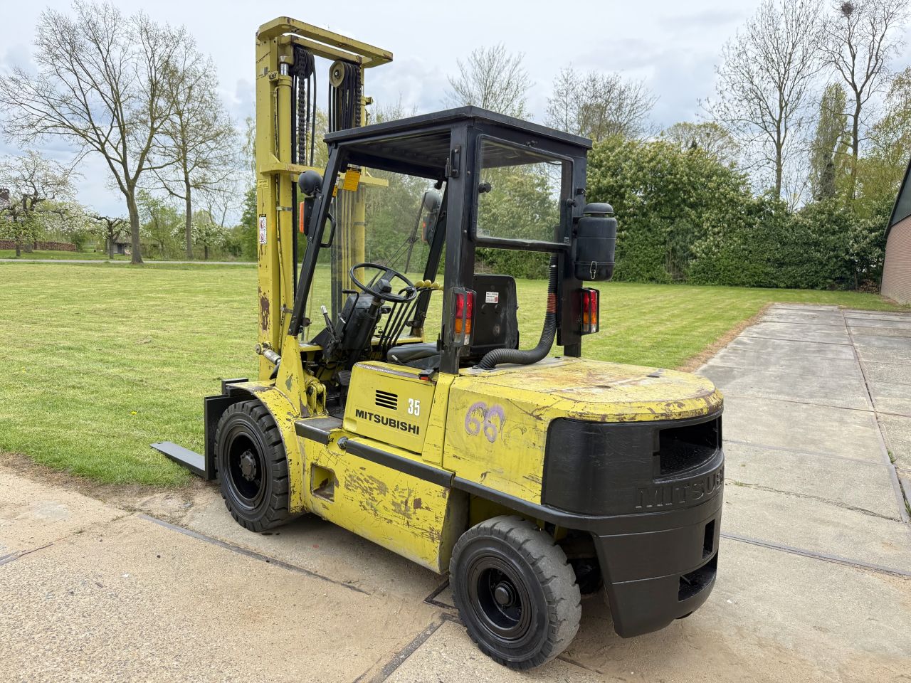 Mitsubishi 3,5 tonner diesel heftruck - 4 ventielen - automaat