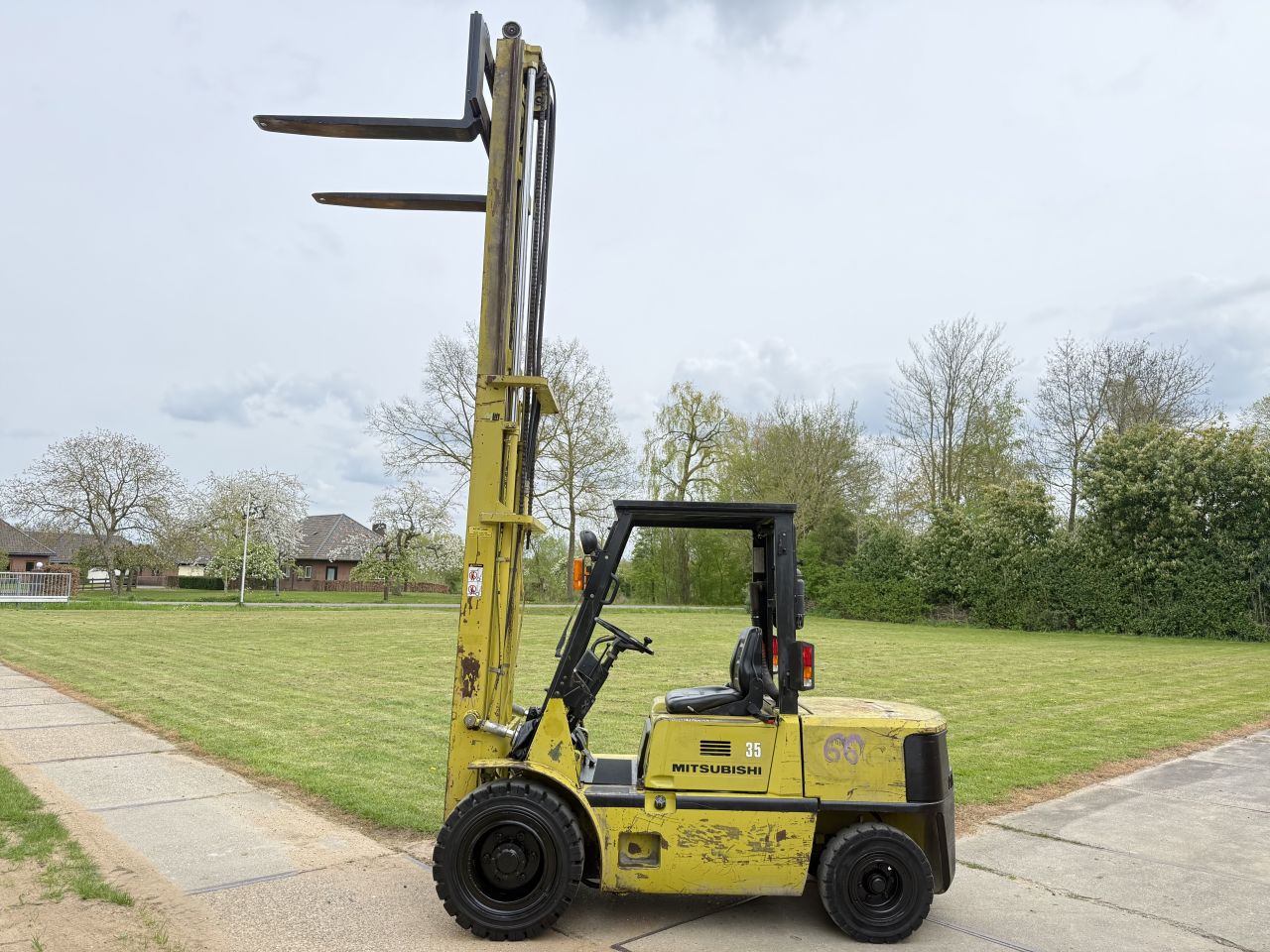 Mitsubishi 3,5 tonner diesel heftruck - 4 ventielen - automaat