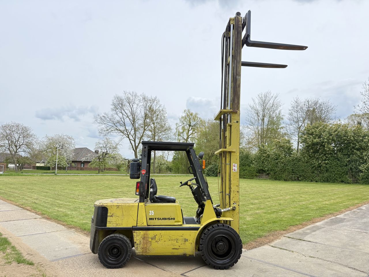 Mitsubishi 3,5 tonner diesel heftruck - 4 ventielen - automaat