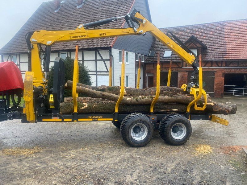 Uniforst 14.49 Rückewagen 8573 Forstkran Druckluft