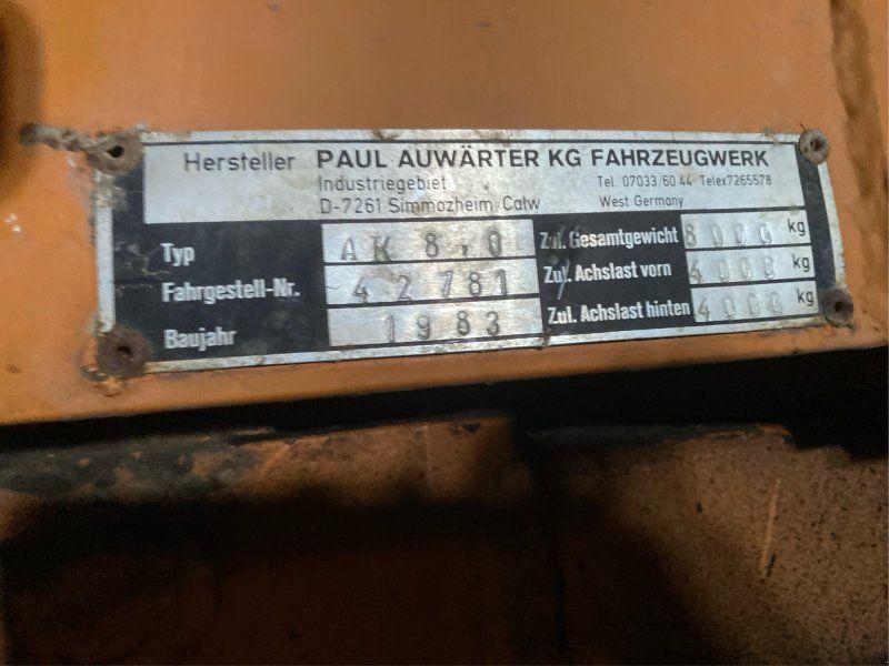 Auwärter AK 8,0