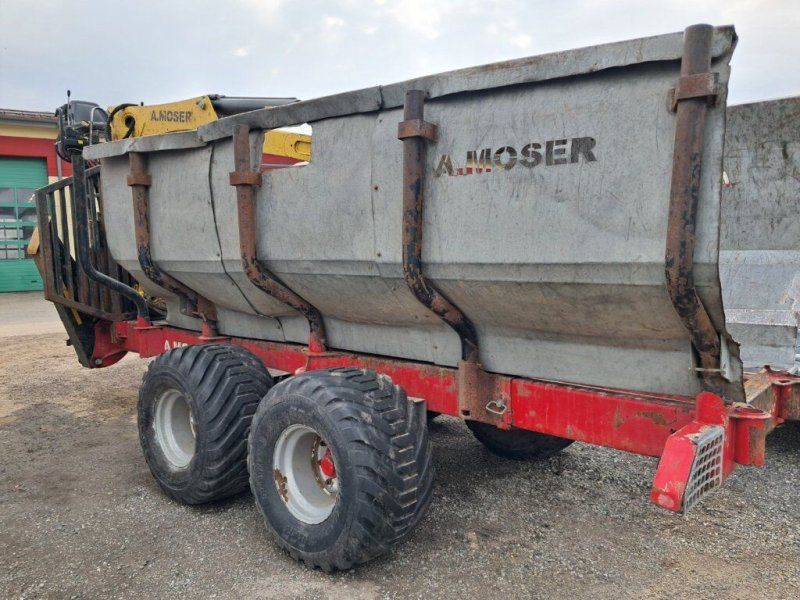 A. Moser 12. to Kranwagen mit Forstkran MKZ9