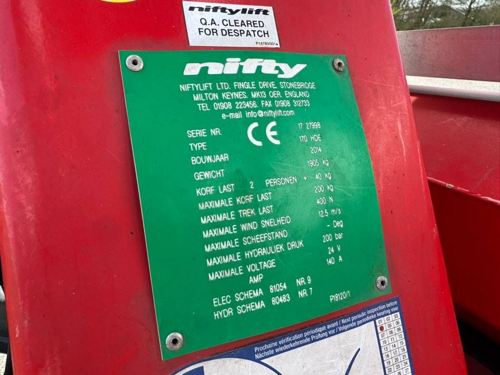 Niftylift 170 H D E T