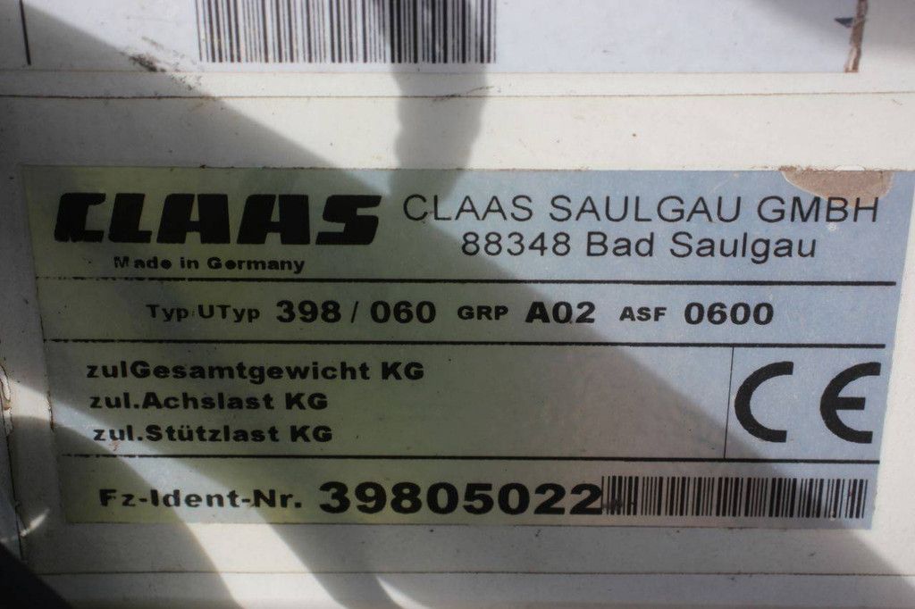 Zwadhark Claas LINER 1550 Profil