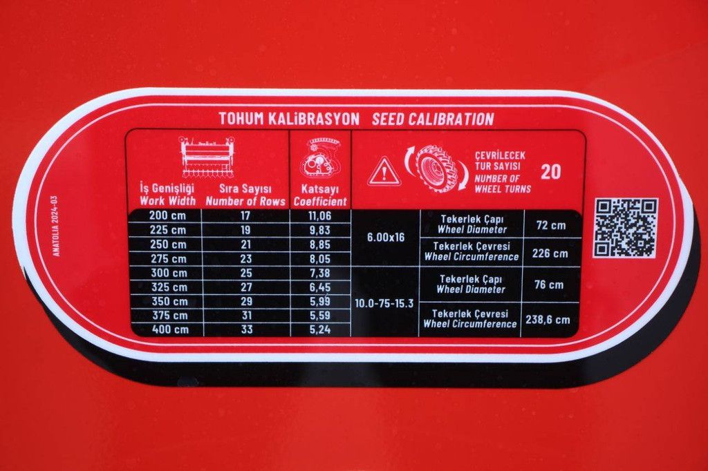 Özduman Anatolia 25 2026 Sämaschine Neu