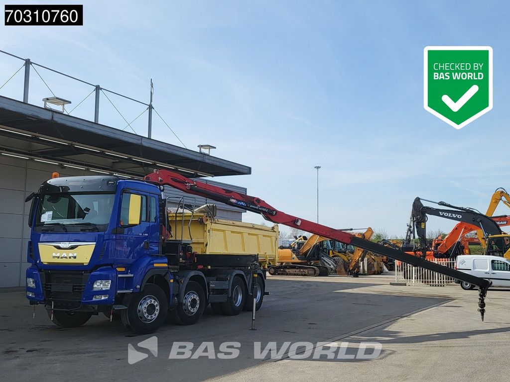 MAN TGS 35.480 8X4 HMF 2243-Z2 Crane Kran Tipper Euro 6