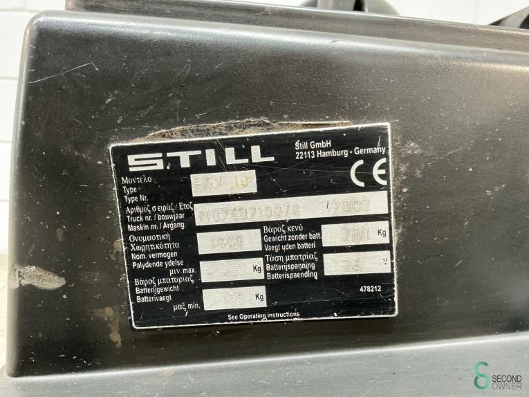 Stapler Elektrisch Still EGV10 2003