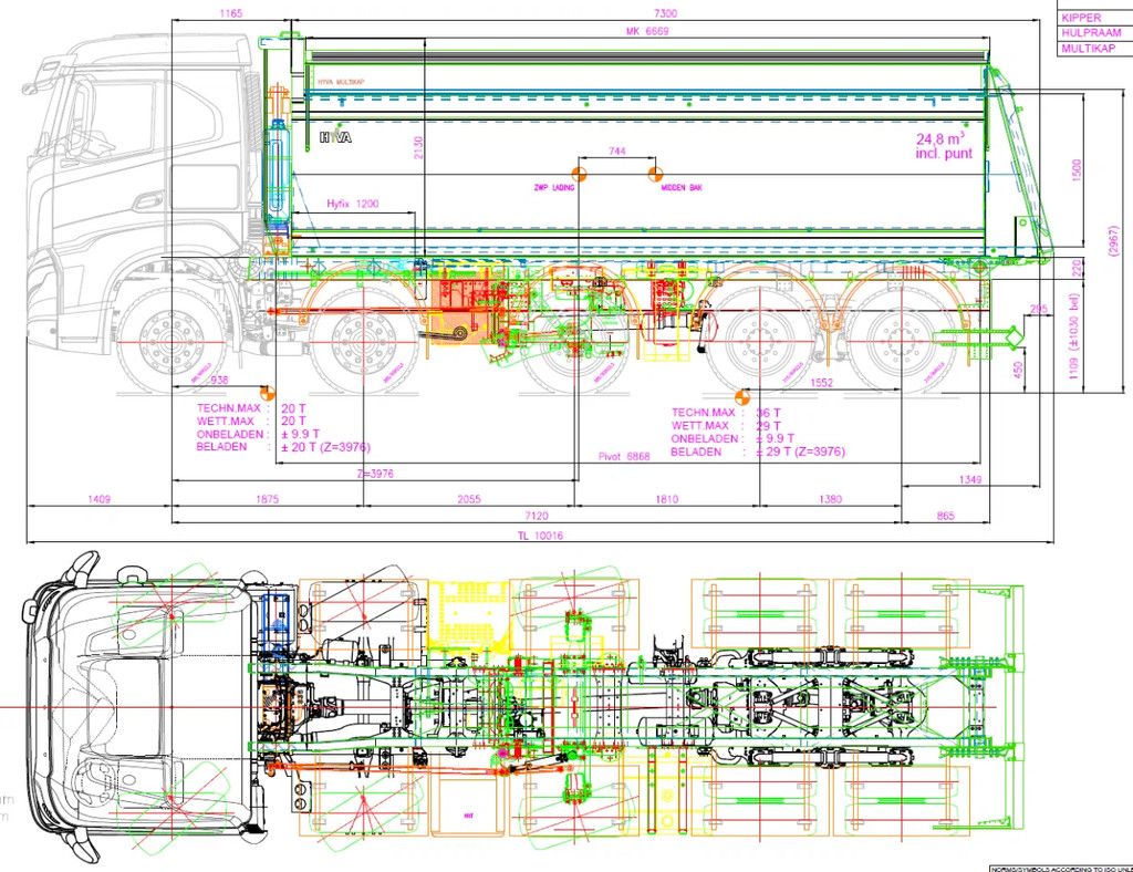 Iveco X-Way 10x4 midlift 49-ton met Hyva achteroverkipper