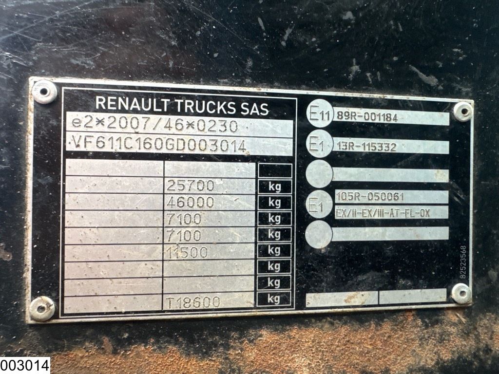 Renault T 460 6x2, EURO 6, Compressor, RHD