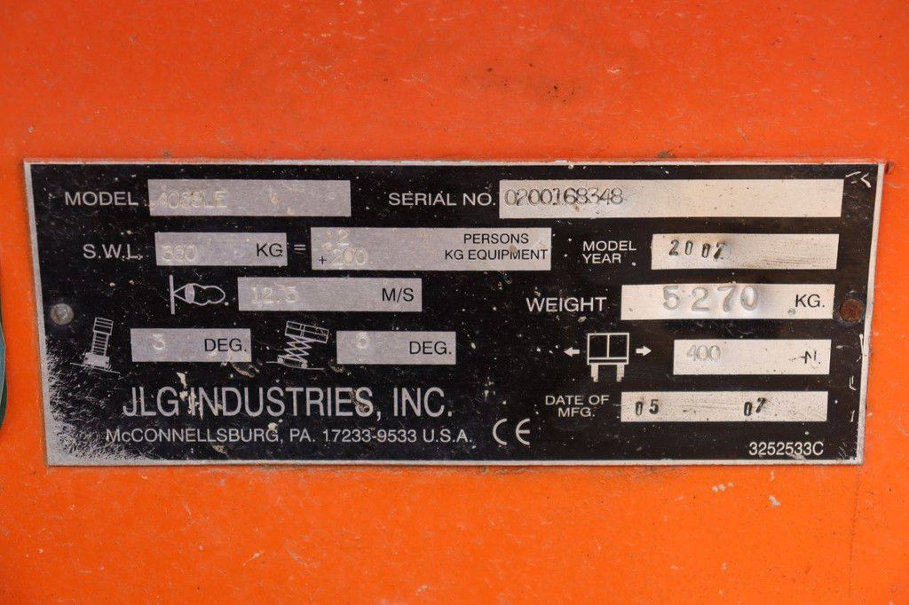 Scherenbühne JLG 4069LE Elektrisch 14,19 m 2007