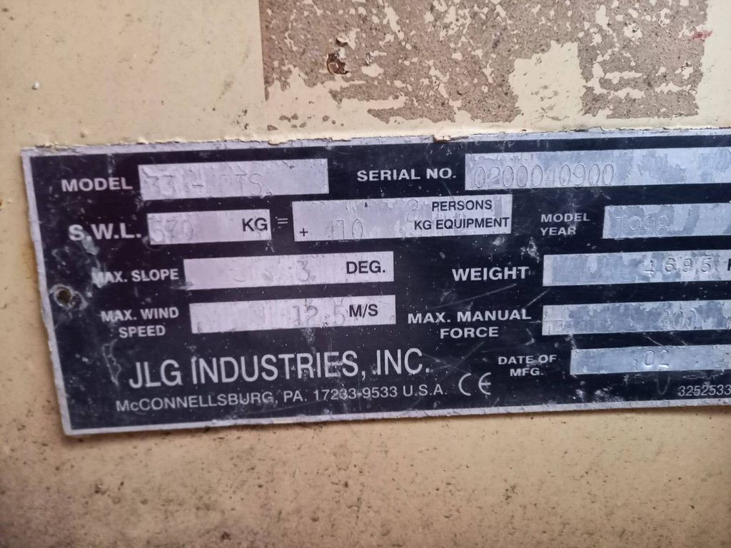 Schaarlift JLG 33RTS Diesel 12m 1998