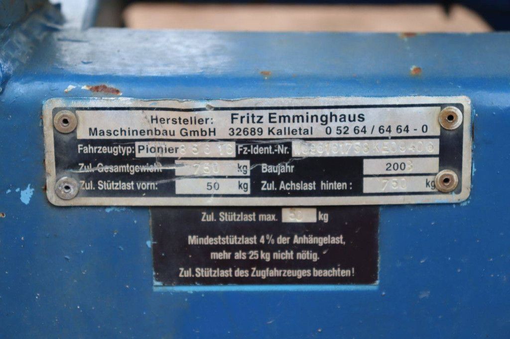 Moving lift Fritz Emminghaus Pionier 85616 Electric 200kg 16m 2008