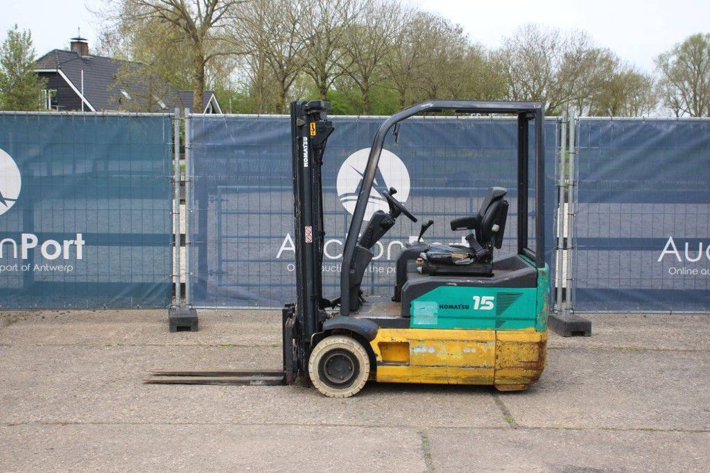 Komatsu FB15M-2R Elektro-Gabelstapler, 1500 kg, 4,47 m, Baujahr 2005