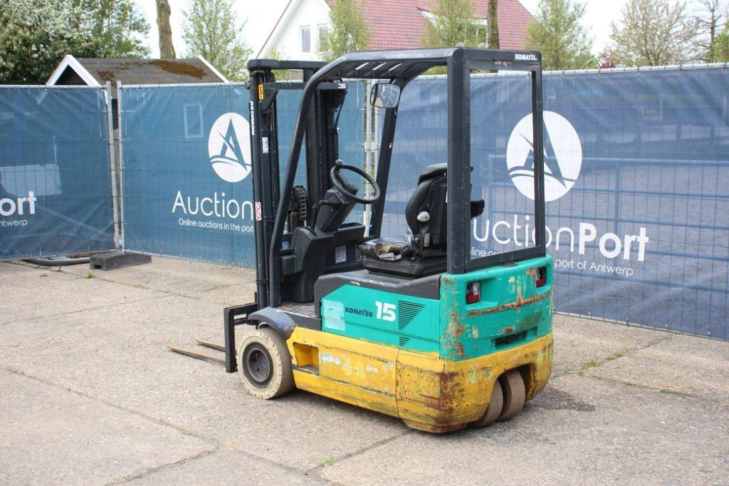 Komatsu FB15M-2R Elektro-Gabelstapler, 1500 kg, 4,47 m, Baujahr 2005