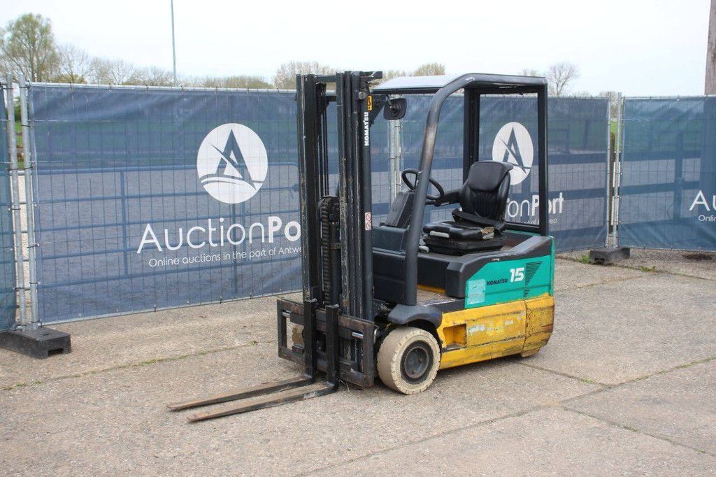 Komatsu FB15M-2R Elektro-Gabelstapler, 1500 kg, 4,47 m, Baujahr 2005