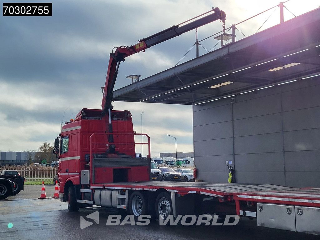 DAF XF XF 440 6X2 NL-Truck Transporter APK HMF 900-K2 crane Winch Lift-Lenkachse Euro 6