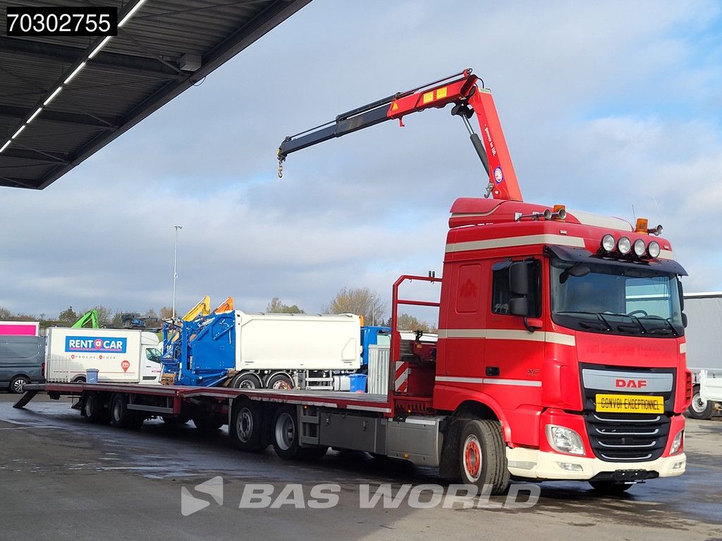 DAF XF XF 440 6X2 NL-Truck Transporter APK HMF 900-K2 crane Winch Lift-Lenkachse Euro 6