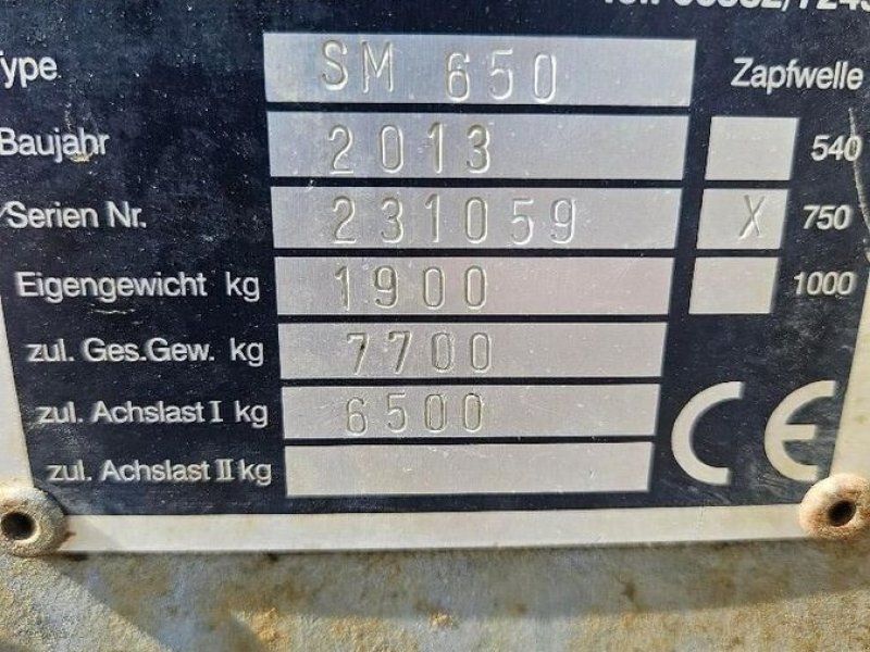 Gruber SM 650 Mitstreuer