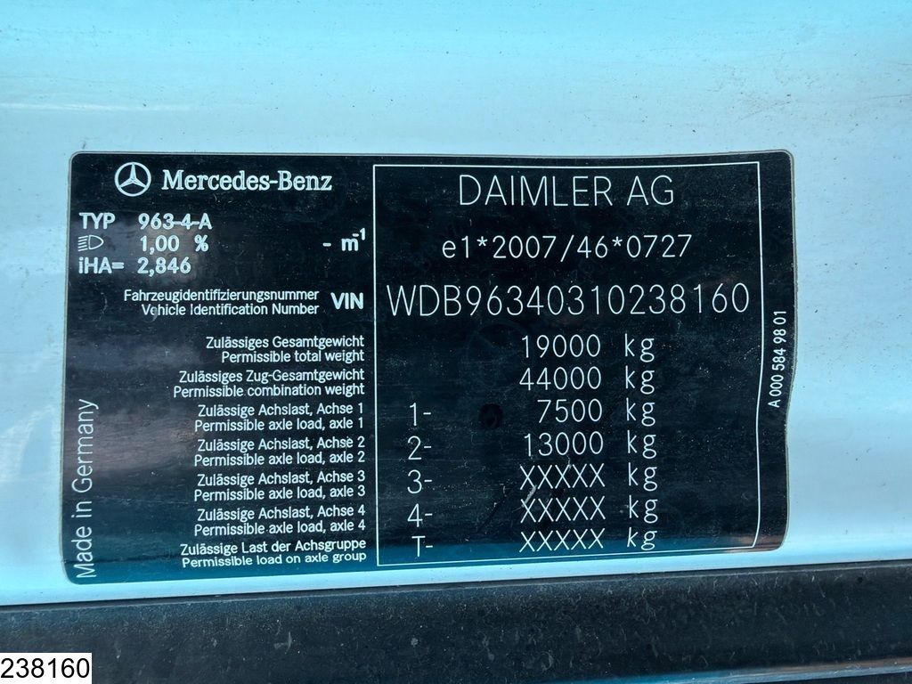 Mercedes Actros 1846 EURO 6, Retarder, PTO, Hydrauliek