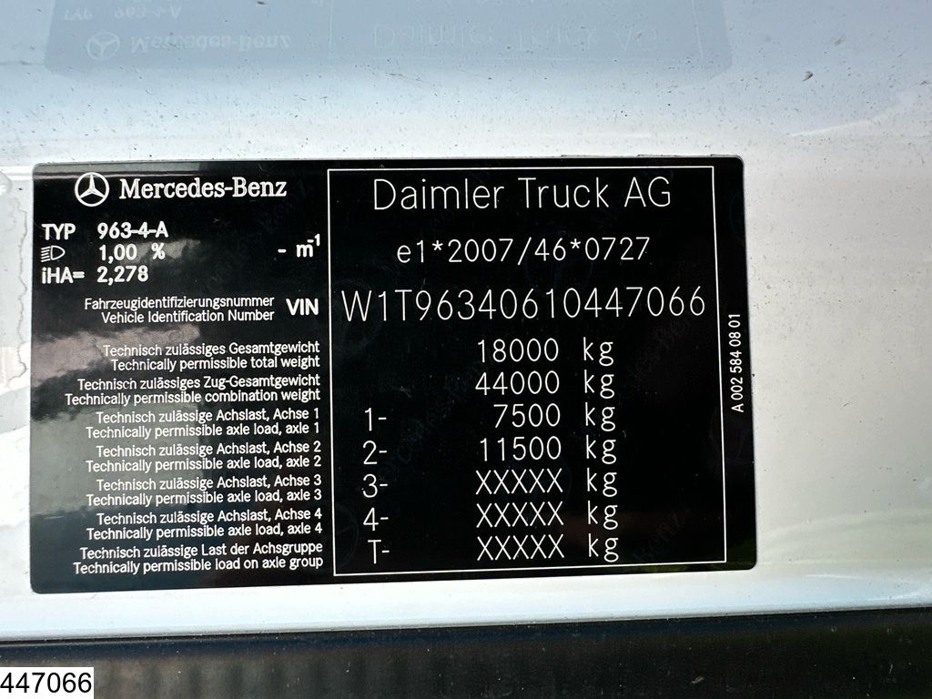 Mercedes Actros 1845 EURO 6d, ACC, Mirrorcam