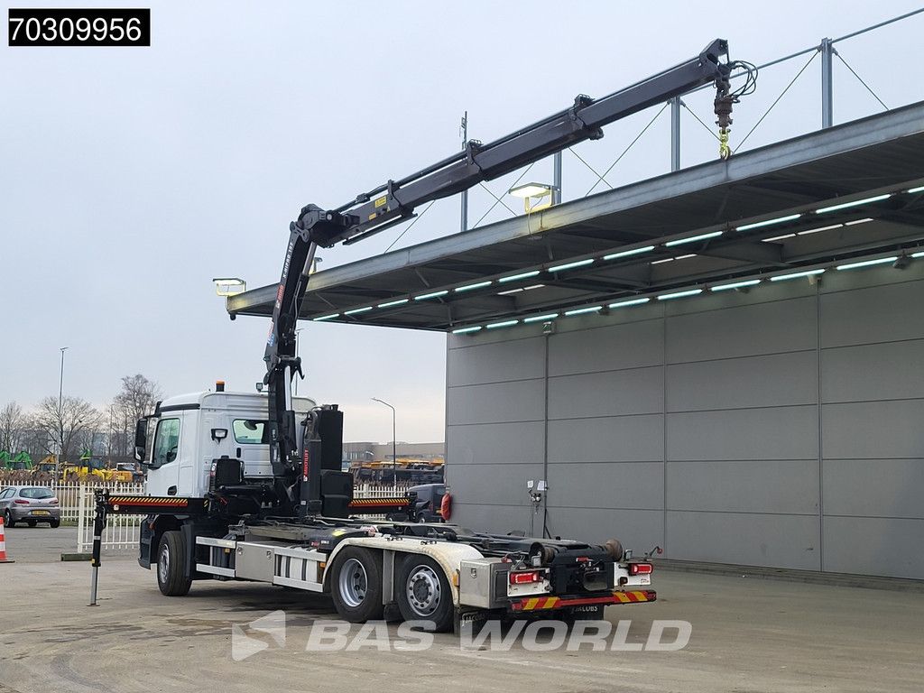 Mercedes Actros Actros 2633 6X2 HIAB X-HIPRO 192 E-3 Crane + 21tons Multilift Lift+Steering axle Euro 6