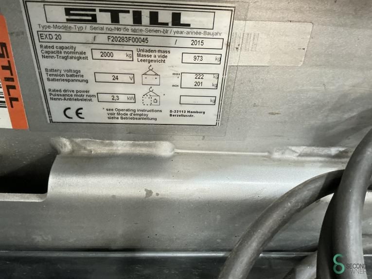 Stapelaars Elektrisch Still EXD-S20 2015