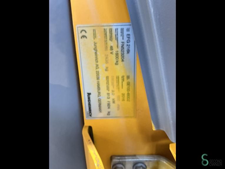 Gabelstapler Elektrisch Jungheinrich EFG 216K 2016 Triplex