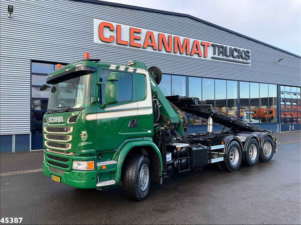 Scania G 490 8x4 Euro 6 Hiab 24 Tonmeter laadkraan