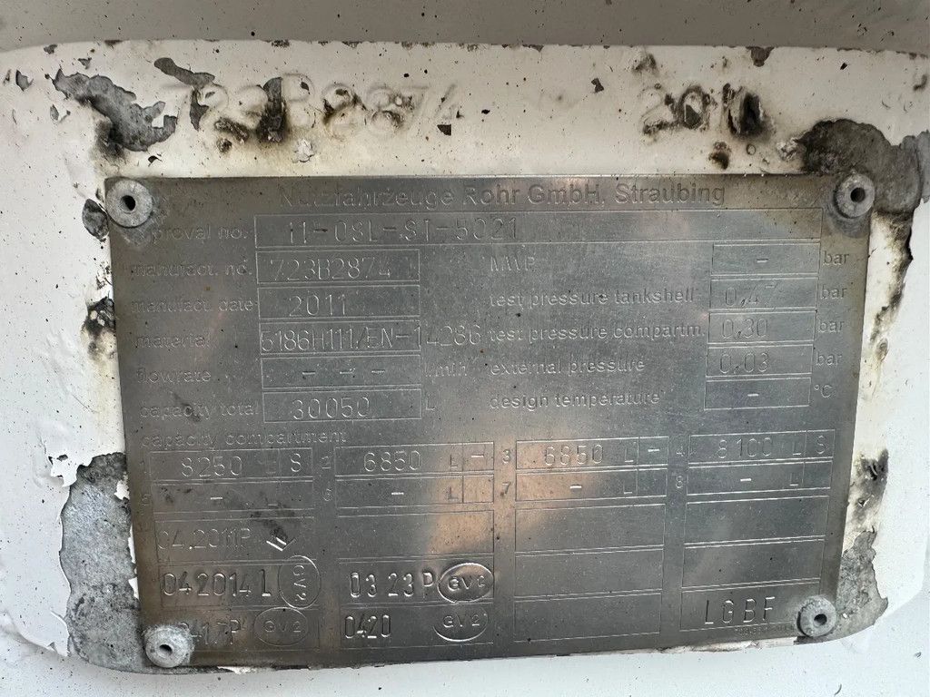 ROHR FUEL Kraftstoff Benzin/Diesel 26.000L 4 Rooms ADR Pump