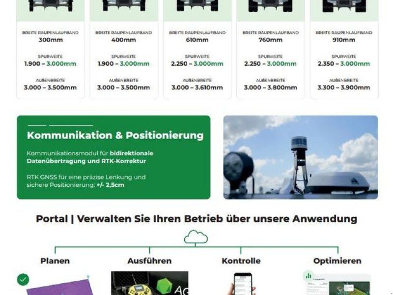 Autonomes Trägerfahrzeug AgXeed AgBot 5.115T2