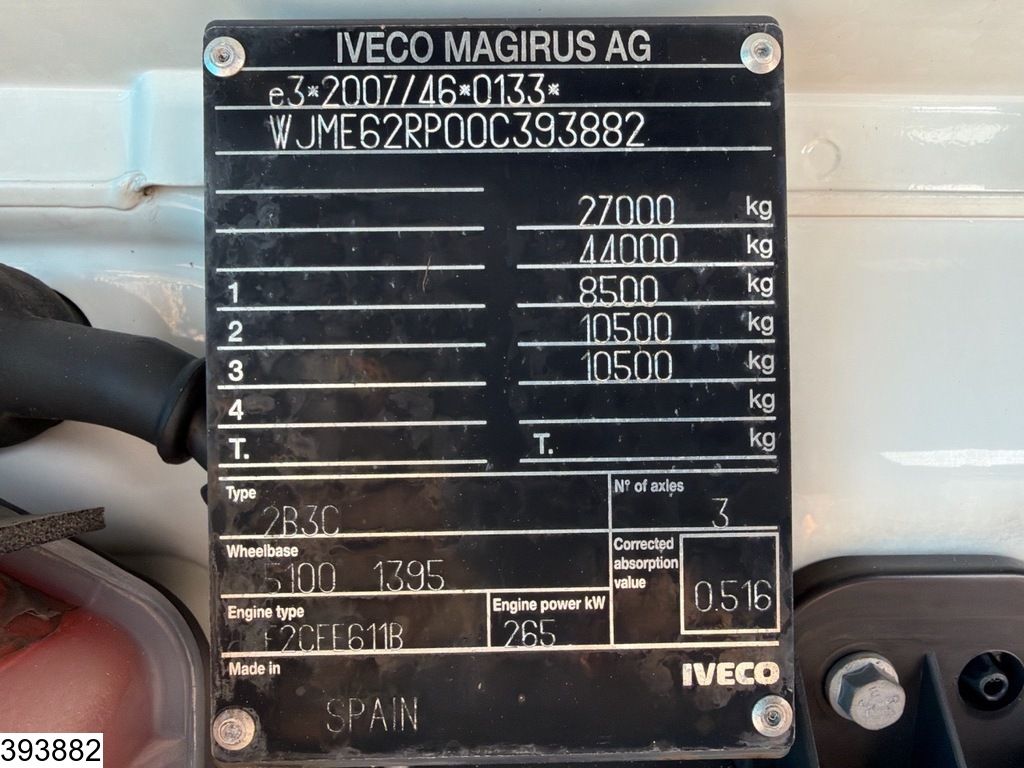 Iveco Trakker 360 6x4, Euro 6, Steel suspension, PTO, Palfinger