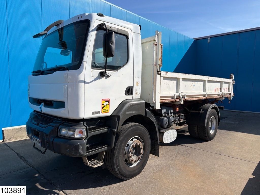 Renault Kerax 270 EURO 3, Steel suspension, Manual, Tribenne