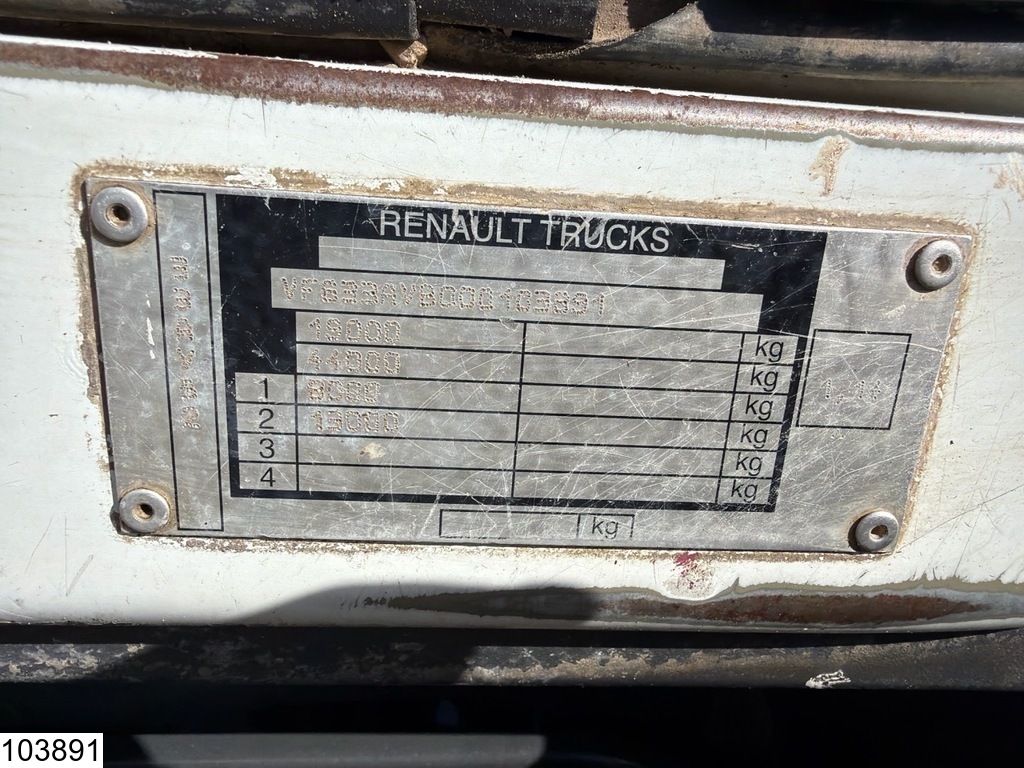 Renault Kerax 270 EURO 3, Steel suspension, Manual, Tribenne