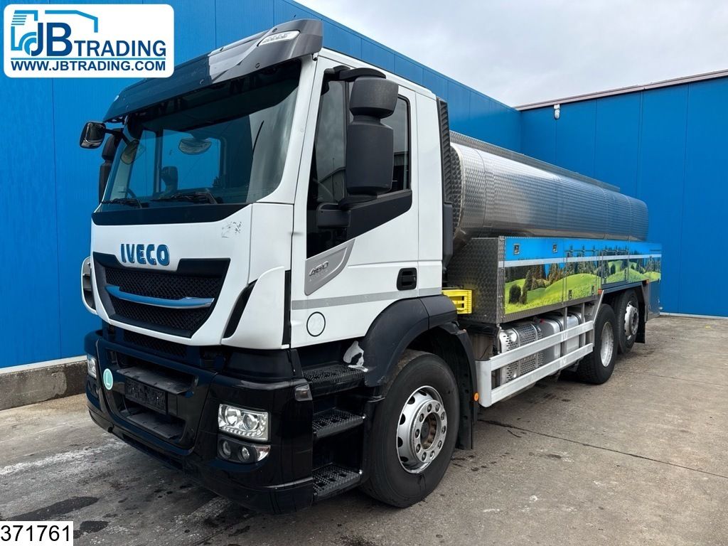 Iveco Stralis 460 6x2, EURO 6, 15,900 litres, Milk, Retarder, Lenk
