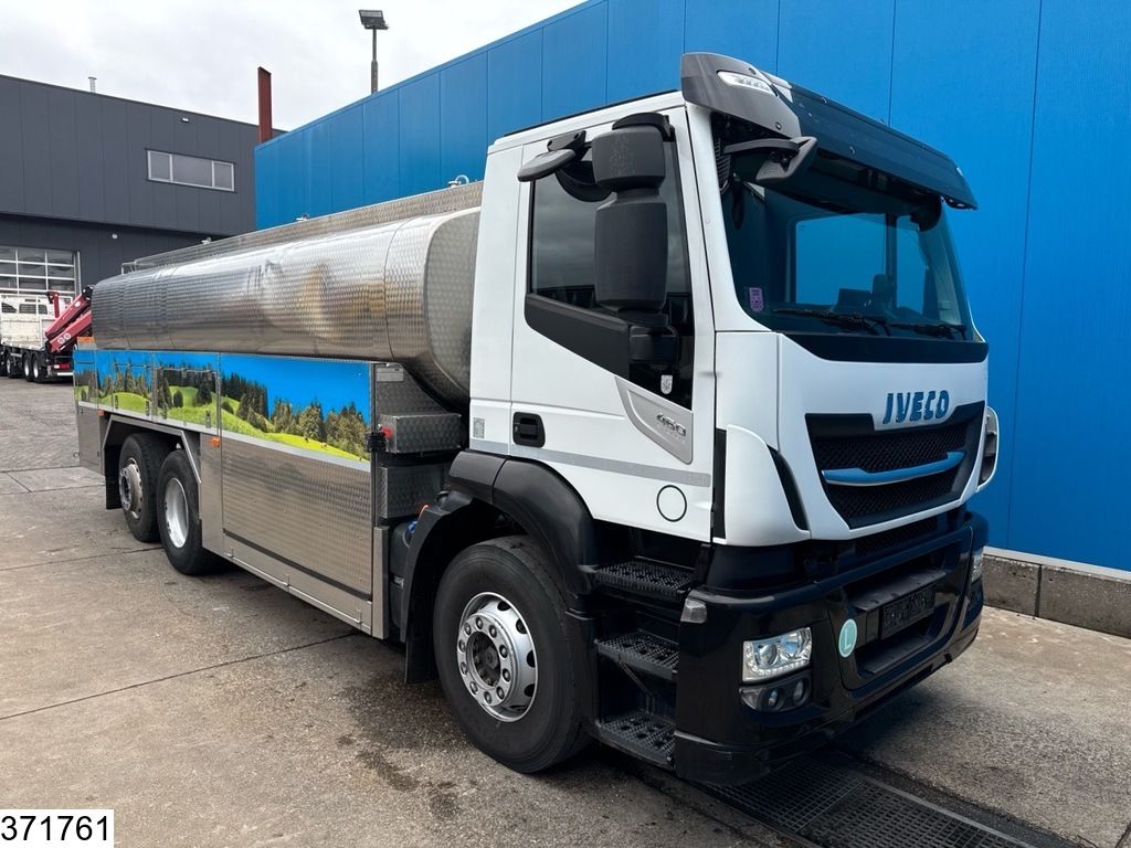 Iveco Stralis 460 6x2, EURO 6, 15,900 litres, Milk, Retarder, Lenk