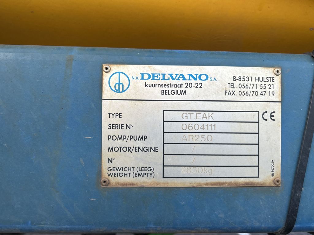 Delvano DELVANO VELDSPUIT TYPE GT.EAK