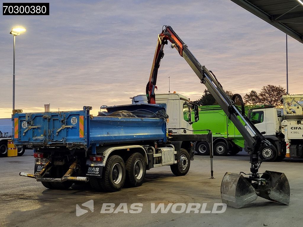Mercedes Arocs 3343 6X4 Palfinger PK12.501 SLD Kran Crane 7m3 tipper Big-Axle Automatic Euro 6
